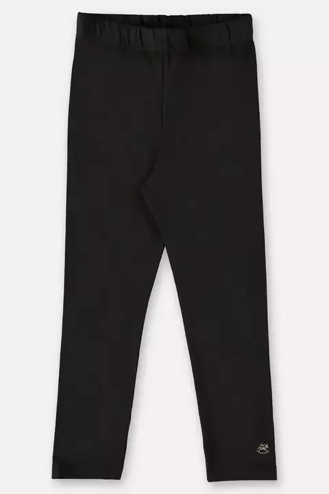 45375 - CALCA LEGGING EM COTTON 008910 PRETO PATI NICKI 12 anos