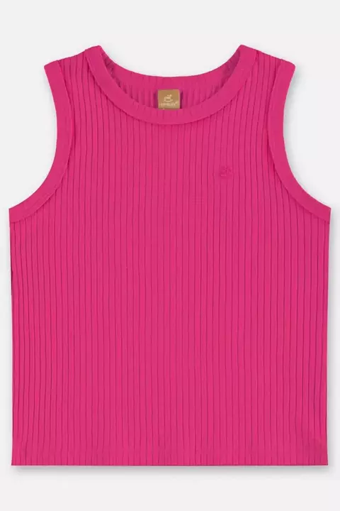 BLUSA REGATA EM RIBANA CANELADA COR FRAMBOESA - UPBABY - 46243