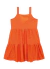 VESTIDO EM LAISE MODELO TRES MARIAS- LARANJA VIVO - comprar online