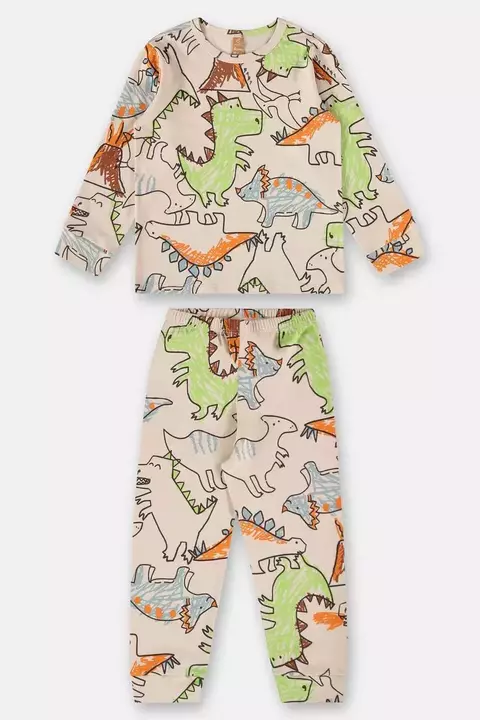 45962- PIJAMA BLUSA E CALCA EM SUEDINE/ TAM. 01, 2, 3 , 4, 6, 8, 10, E 12 AB2210 ABSTRATO 2210