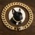 Coleira de diamante para pets