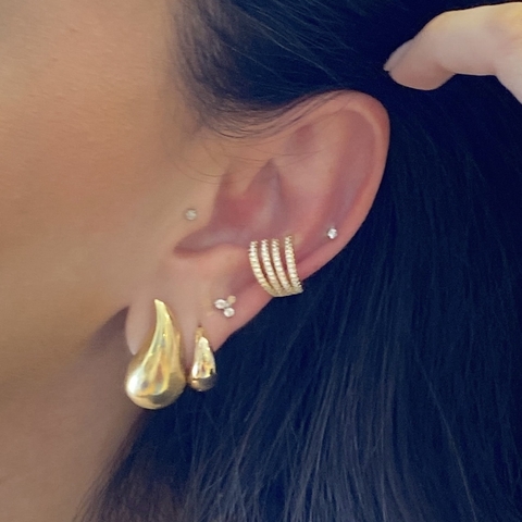 Piercing Triplo Cravejado - comprar online