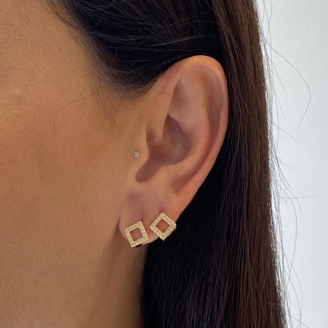 Argola Square Vazado - comprar online