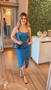 CONJUNTO DE SAIA COM CROPPED JEANS