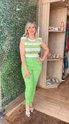 CALÇA RETA VERDE LIMA