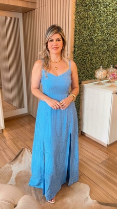 VESTIDO LONGO BORDADO