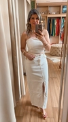 CONJUNTO JEANS DE SAIA MIDI