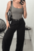 Calça em Alfaiataria Fresh Wide Leg Preta - comprar online