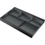 Organizador de gaveta Preto 32x20cm c/ Divisões Acrimet