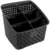 Organizador Rattan com 06 Divisórias Preto - Nitron