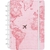 Caderno Inteligente Grande Gocase Mapa Mundi Rosa 80 folhas - Caderno Inteligente