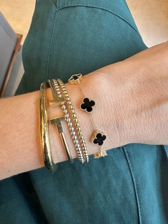 Pulseira Trevos Ônix - comprar online