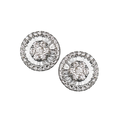 Brinco Pizza em ouro 18k e diamantes.