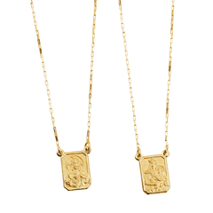 Escapulário corrente Cartier 60 cm, medalha dupla face