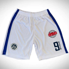 Short Micro Fibra Vinilo Givova de Acassuso Blanco Número 9 Recorte Azul - comprar online