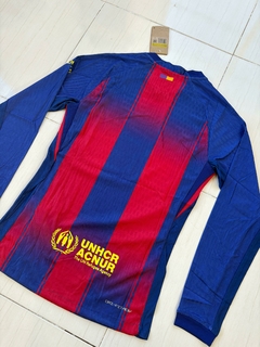 Camiseta Versión Jugador Nike del Barcelona Titular Mangas Largas 2025/26