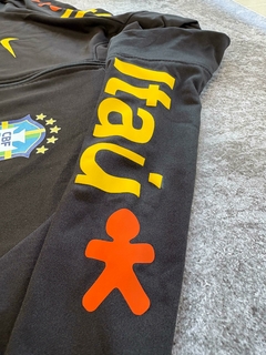 Buzo Térmico Medio Cierre Nike de Brasil Negro