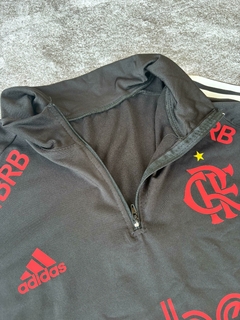 Buzo Térmico Medio Cierre Adidas de Flamengo Negro - Lírico Showroom - Tienda Online de Fútbol 