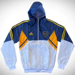 Campera Rompeviento Adidas de Boca Juniors Azul con Blanco - comprar online