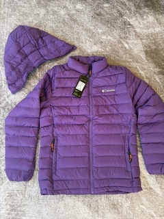 Campera Inflable Columbia Violeta sin Piel - comprar online