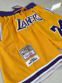 Short NBA Los Angeles Lakers de Kobe Bryant Número 24 - Lírico Showroom - Tienda Online de Fútbol 