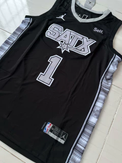 Musculosa NBA Jordan San Antonio Spurs de Victor Wembanyama Número 1 2023/24 - comprar online