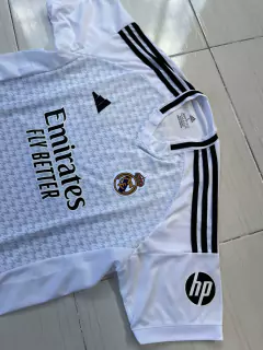 Camiseta Adidas del Real Madrid Titular Vinícius Júnior Sponsor HP 2024/25 - tienda online