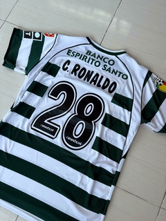 Camiseta Reebok del Sporting Lisboa Titular Cristiano Ronaldo 2001/02 - tienda online