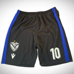 Short Micro Fibra Vinilo Macron de Vélez Sarsfield Negro Número 10 Recorte Azul - comprar online