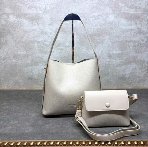 Kit Sofia com 2 Bolsas- Off- White