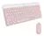 Combo Teclado MK470 Rosa - COMERCIO TECNOLOGICO 