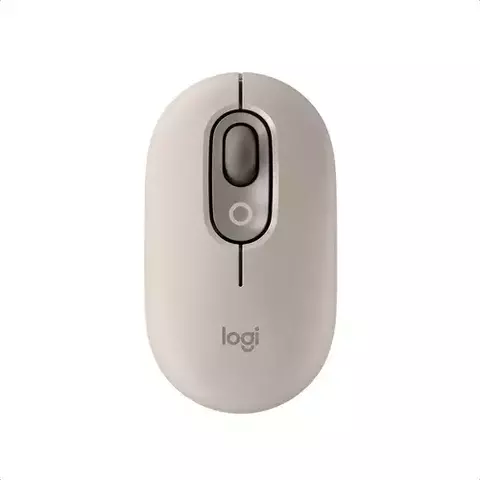 MOUSE INALAMBRICO POP CON EMOJI - ALMENDRA