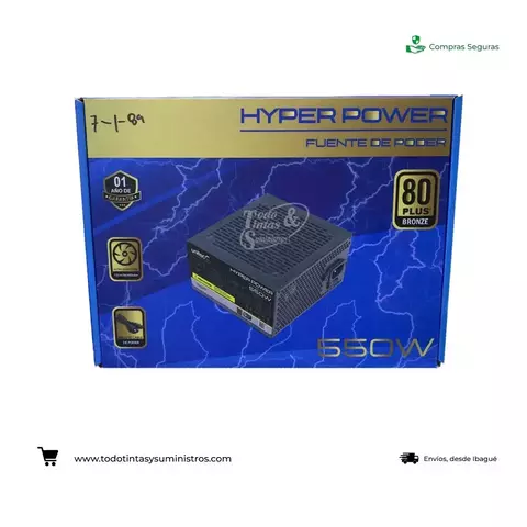 FUENTE DE PODER UNITEC 550W BRONCE