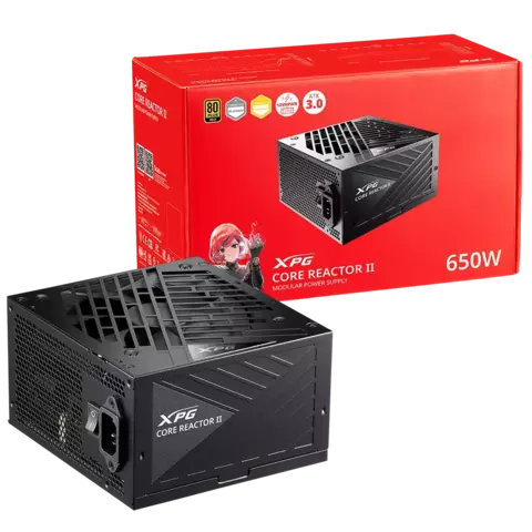 Fuente De Poder XPG CORE REACTOR II 650W 80 Plus Gold MODULAR