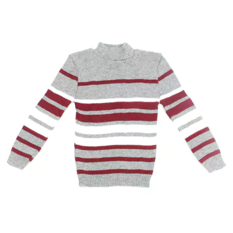 Blusa Infantil Gola Alta Listrada Masculina