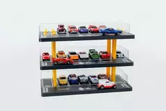 EXPOSITOR ESTACIONAMENTO THE KING OF BOX - 21 NICHOS MINIATURAS 1:64 - Samurai Miniaturas - Coleção e venda de carrinhos online