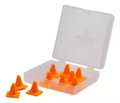 CONE PARA MINIATURAS / DIORAMAS / MAQUETES / 1:64 - KIT COM 10 UNIDADES - TKB - Samurai Miniaturas - Coleção e venda de carrinhos online