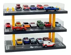 EXPOSITOR ESTACIONAMENTO THE KING OF BOX - 21 NICHOS MINIATURAS 1:64 - loja online