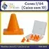 CONE PARA MINIATURAS / DIORAMAS / MAQUETES / 1:64 - KIT COM 10 UNIDADES - TKB - loja online