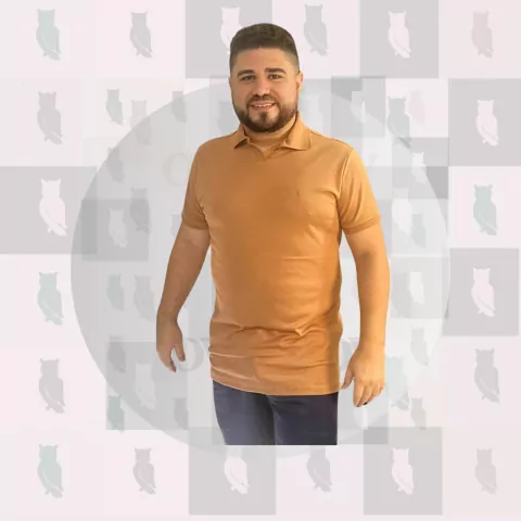 Camisa Polo em Suedine - comprar online