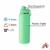 Garrafa com Alça e Bico 1,2L Parede Dupla Verde Claro - comprar online