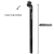 Canote Selim C/ Carrinho 30.4x400mm Preto Fosco - High One na internet
