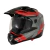 Capacete X11 Crossover Adventure Moto Cinza/Vermelho