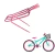 Bagageiro Garupa Bike Aro 26 Tubo Grosso Articulado Rosa - comprar online