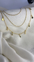 COLAR TRIPLO MICRO BOLINHAS E GOTAS