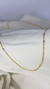 COLAR LONGO MINI FLORZINHAS OURO 80cm