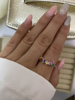 ANILLO CUBIC MULTICOLOR (IMPORTADO) en internet