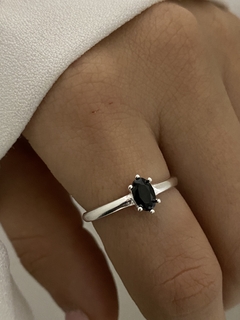 ANILLO PIEDRA NEGRA (IMPORTADO)