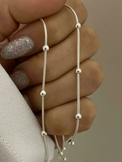 Cadena colita de rata y bolita
