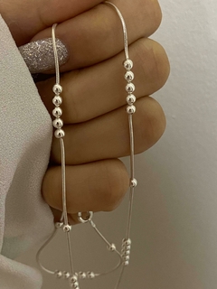 Cadena colita de rata y bolitas